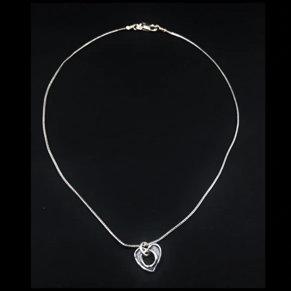 Silpada Retired Sterling Silver Open Heart Necklace - Picture 13 of 14